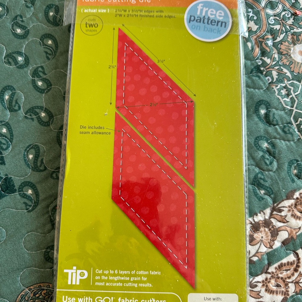 Acquilt go ! Geometric Fabric Cutting Die
